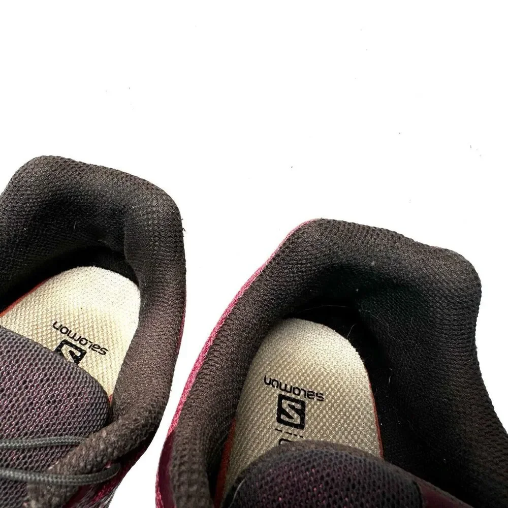 Salomon XA TAKEO Women's Size 9.5 Burgundy Trail Running Hiking Sneaker 410826